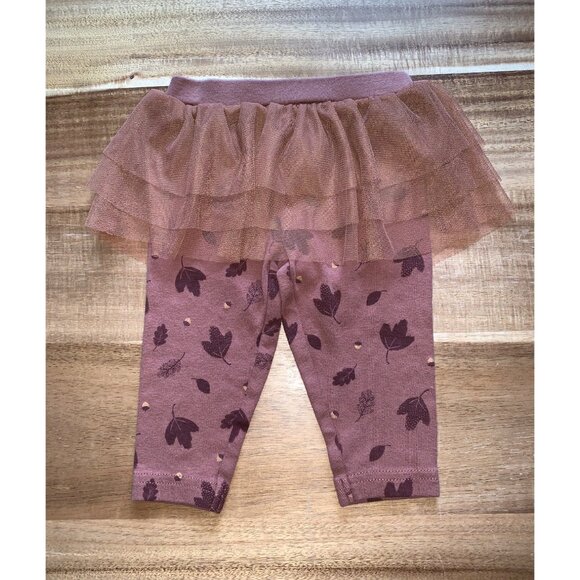 Carters Baby Girls "Full Of Thanks" Bodysuit & Tulle Skirt Leggings Set 6M - Picture 5 of 10